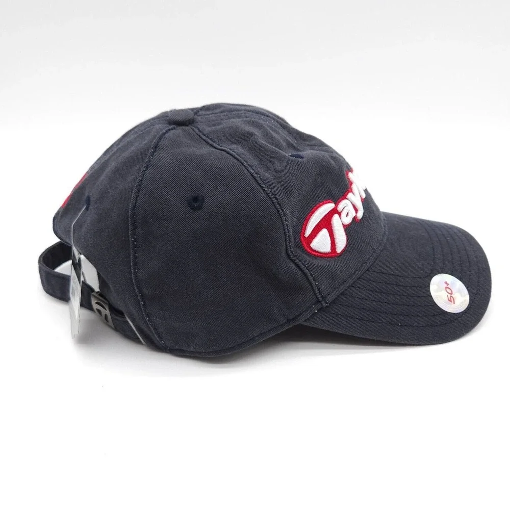TaylorMade Golf Strapback Adjustable Blue Hat‎ Ball Cap Hope Kids Blue 50+ SPF